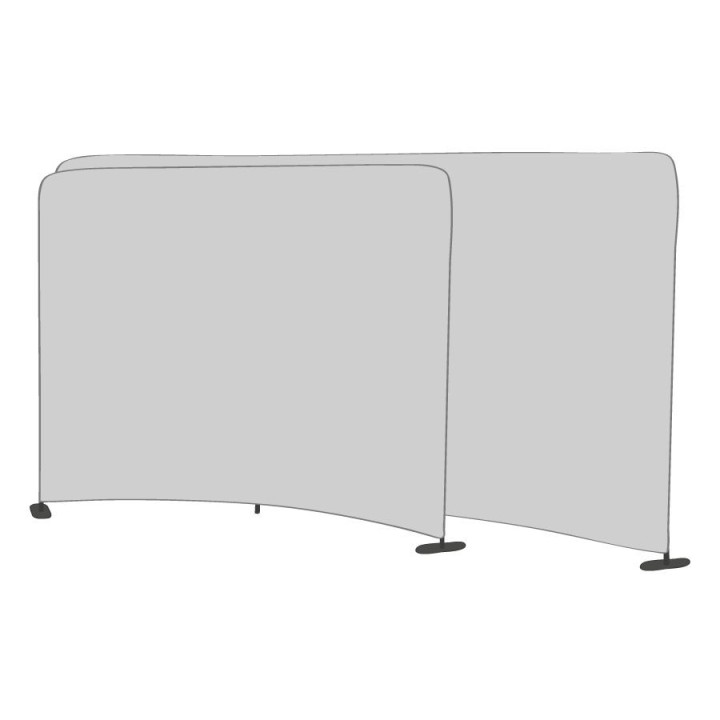 Curved pop-up wall : Stand-Expo