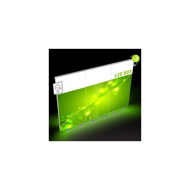 LED Lightbox 100×230 cm | Backlit SEG Frame with Fabric