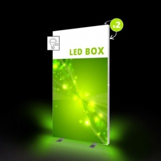 Caja LED SEG 100x250 cm | Display retroiluminado alta visibilidad