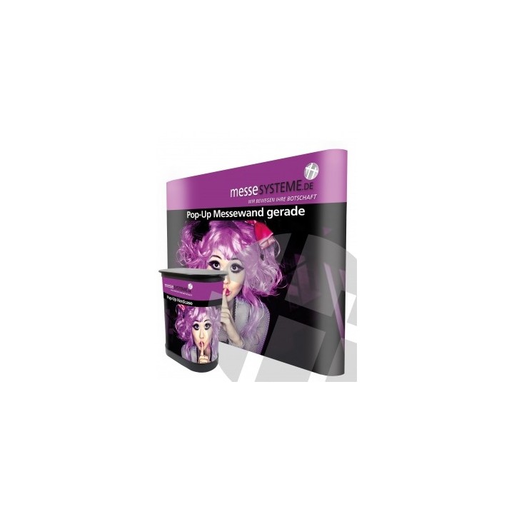 Muro pop-up recto 4x3 aluminio | Stand 424x221 cm