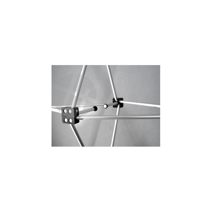 Mur d’exposition droit 4x3 aluminium | Stand pop-up 424x221 cm