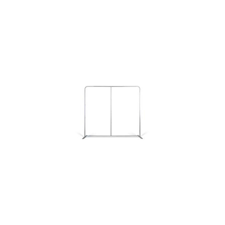 Straight stretched textile display wall 250 × 230 cm
