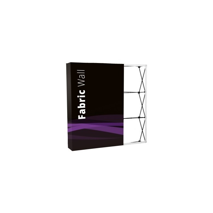 Mur textile droit 5x3 pliable | Fond d’exposition portable grand forma