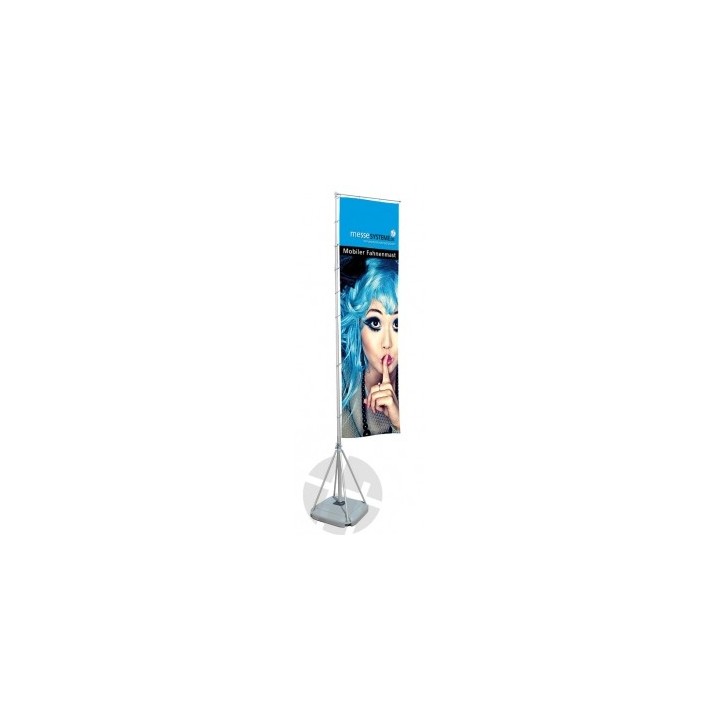 Mât de drapeau portable 7 m | Système mobile publicitaire extérieur