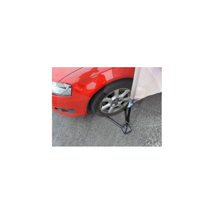 Car tire fork base for flag | Vehicle-mounted flag stand black