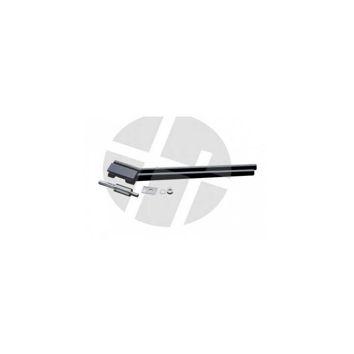 Embase de fourche à pneu pour drapeau | Base automobile stable noire