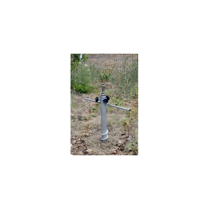 Metal screw spike for flag | Ground screw base for outdoor use