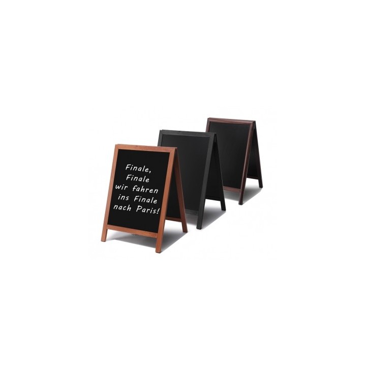 Chevalet ardoise en bois A – EK | Stop-trottoir double face publicitai