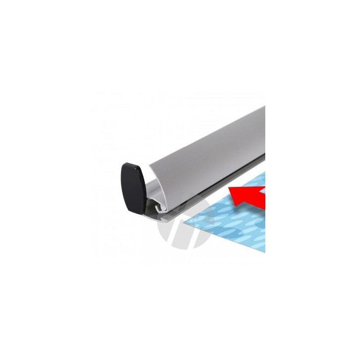 Profil de bannière 60 cm en aluminium | Rail snap pour affiches lourde