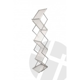 Portafolletos esmerilado con carcasa de aluminio – 26 cm de ancho × 150 cm de alto