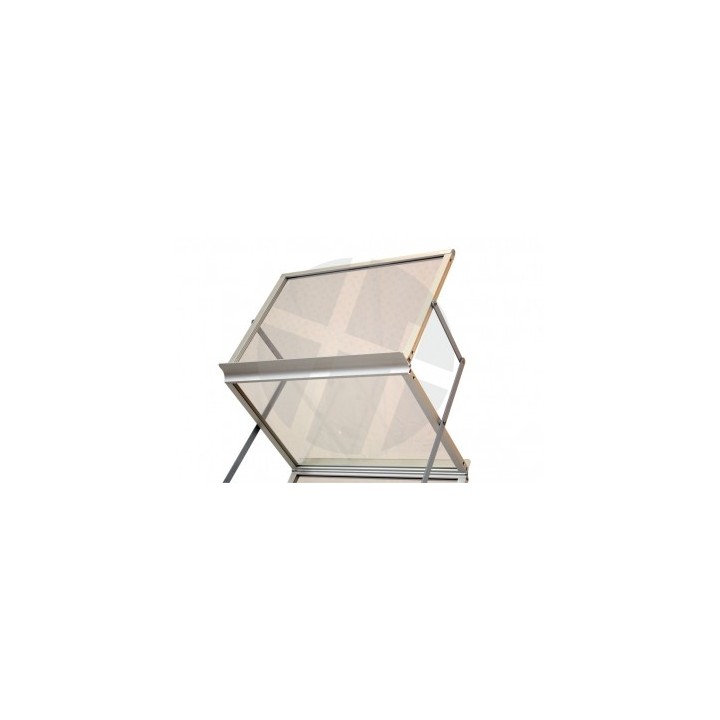 Porta folletos A3 MS340 | Soporte acrílico con estructura de aluminio
