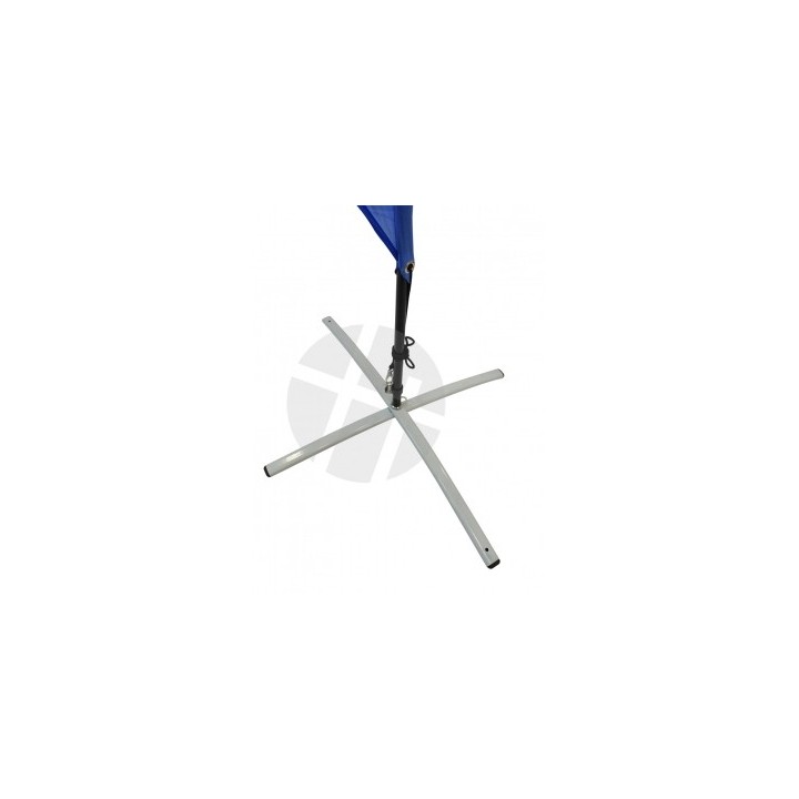 Base croisée rétractable pour drapeaux | Support X pliable stable