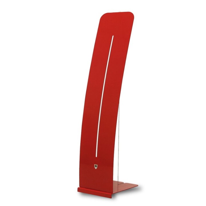 Designer advertising display stand for documents and media