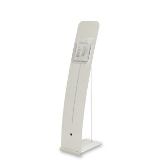 A5 white designer brochure holder for countertop