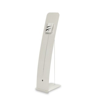 A6 white designer brochure holder for countertop