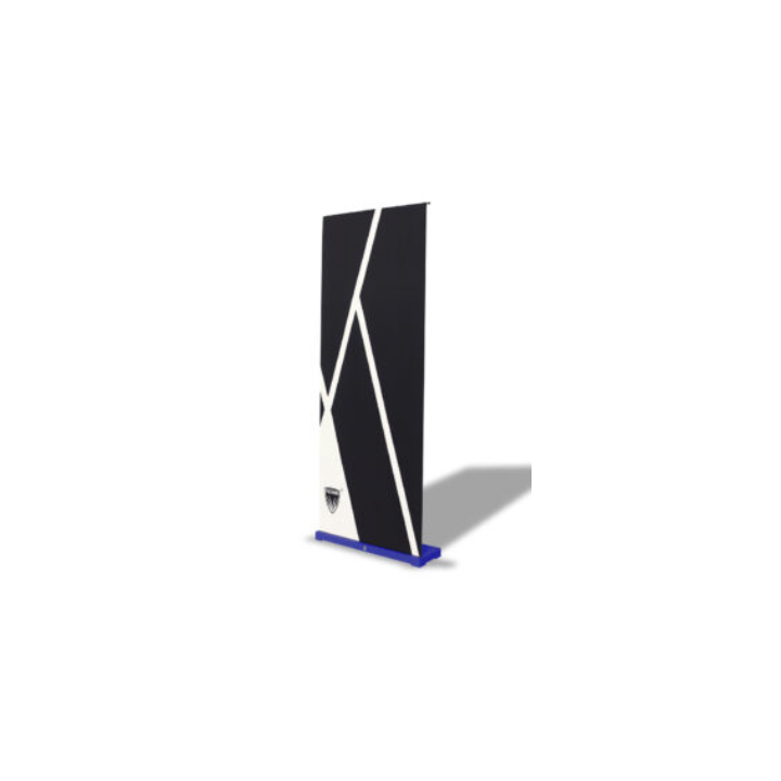 Kakémono enrouleur bleu 80x200 cm – Vélo80