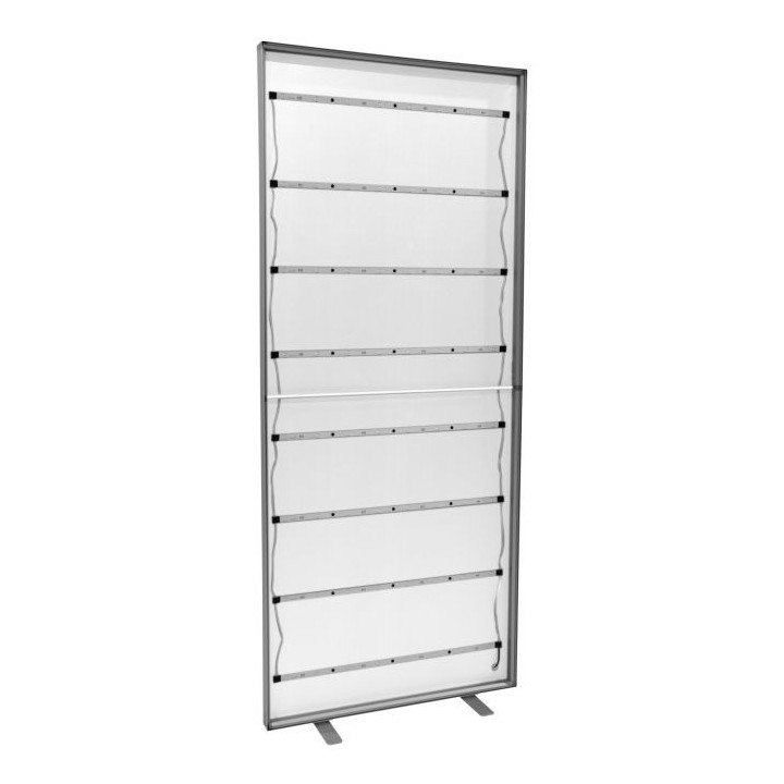 Modular LED illuminated fabric stand for trade shows and exhibitions