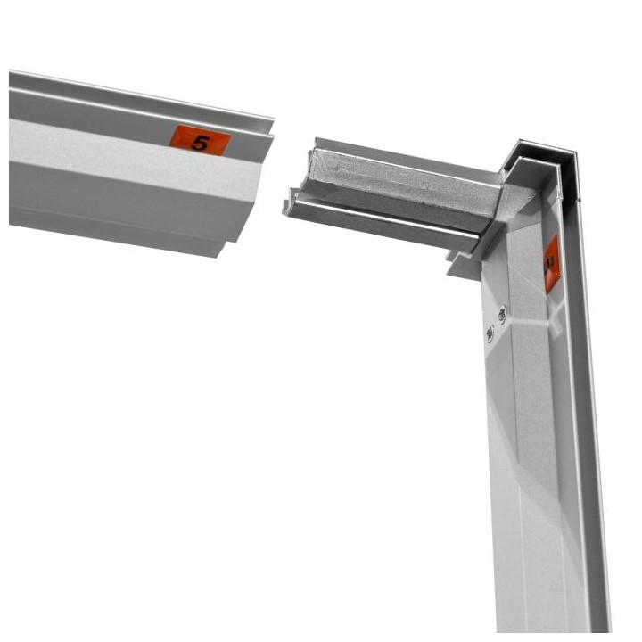 Modular LED illuminated fabric stand for trade shows and exhibitions