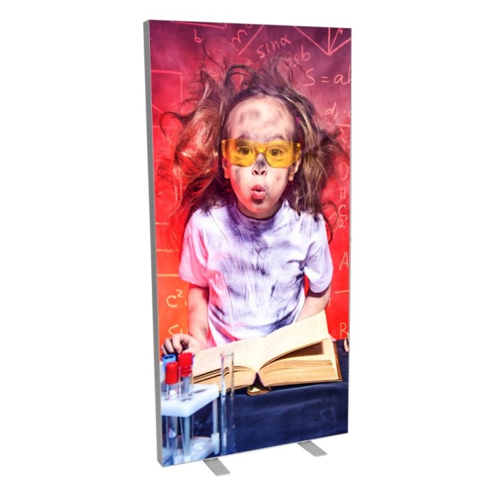 Modular double-sided LED illuminated stand for trade shows