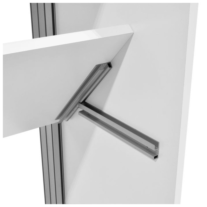 Comptoir lumineux LED textile personnalisable pour stand