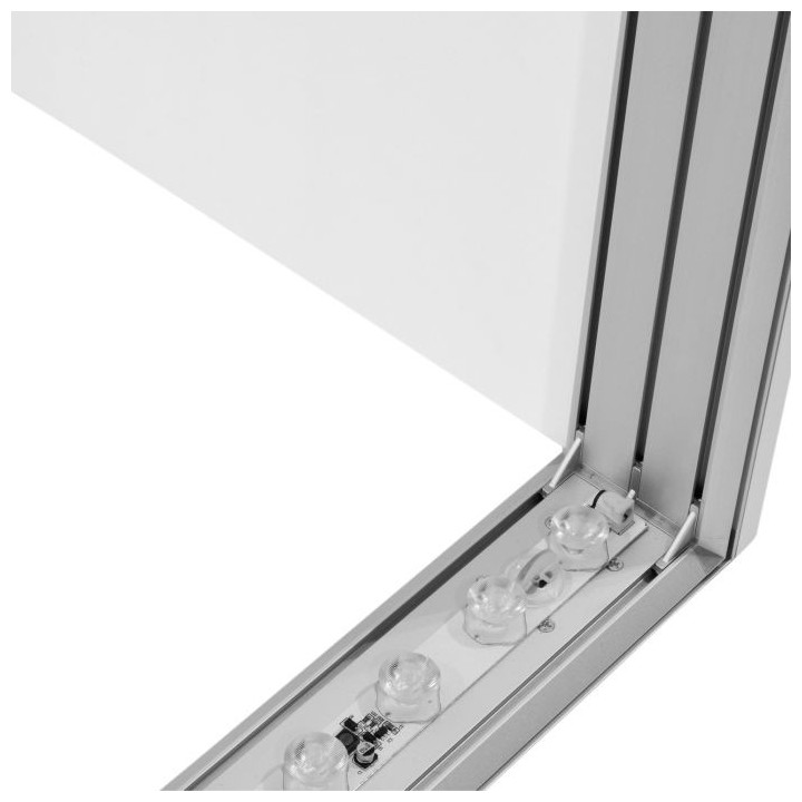 Comptoir lumineux LED textile personnalisable pour stand