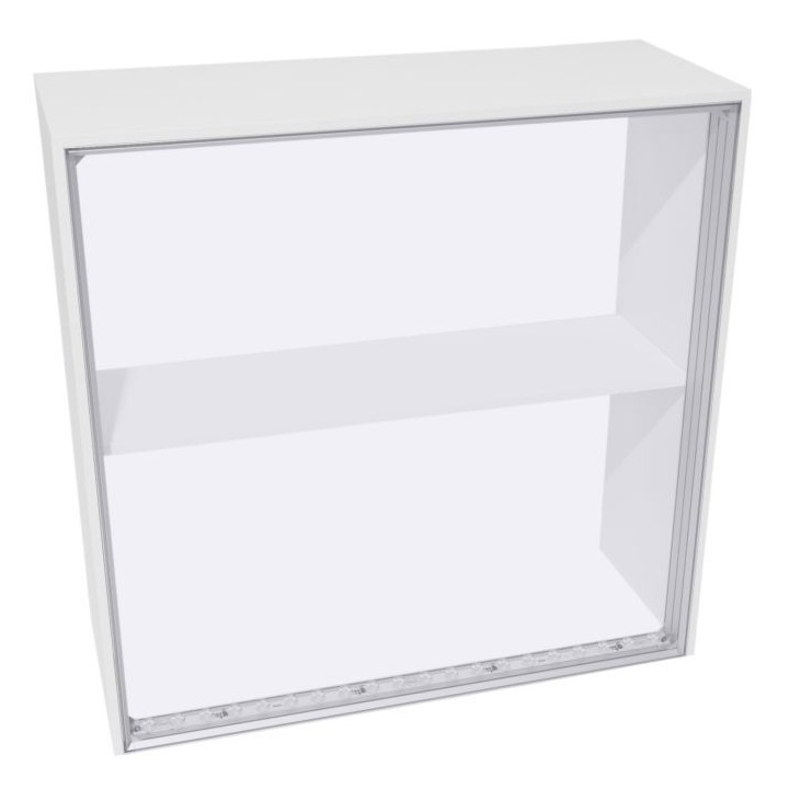 Comptoir lumineux LED textile personnalisable pour stand