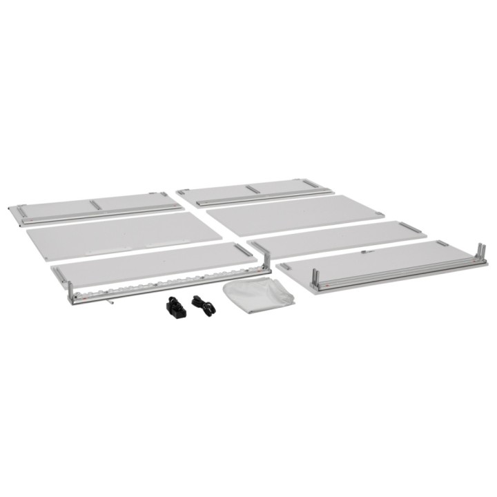 Lockable LED illuminated counter with storage
