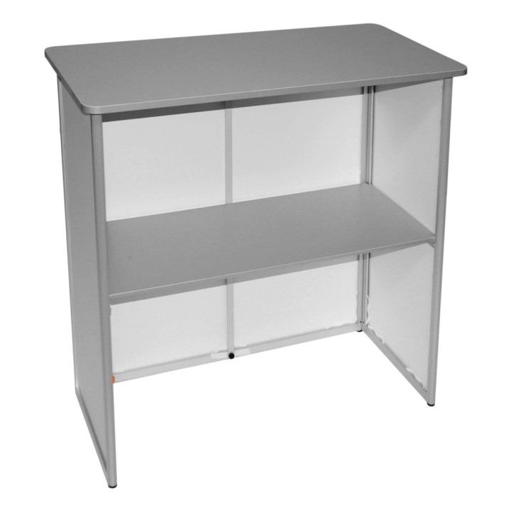 Customizable folding promotional counter for trade show booth