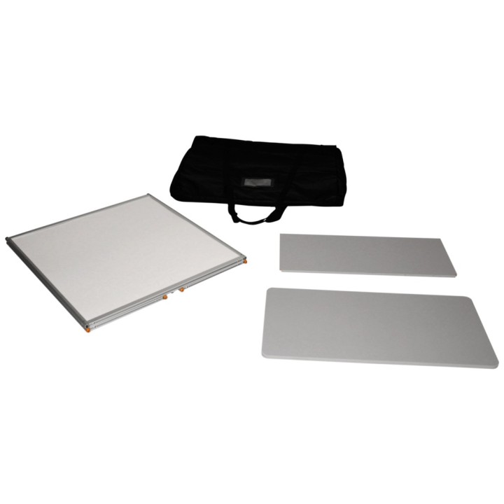 Customizable folding promotional counter for trade show booth