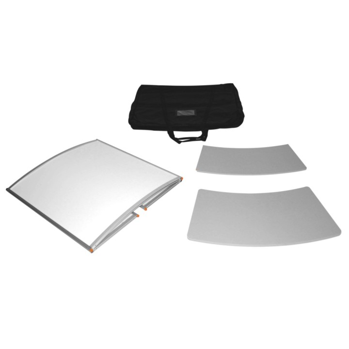 Comptoir promotionnel pliable aluminium avec étagère
