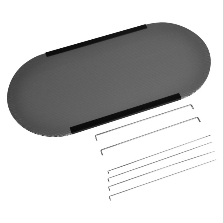 Folding promotional counter with shelf for trade show booth