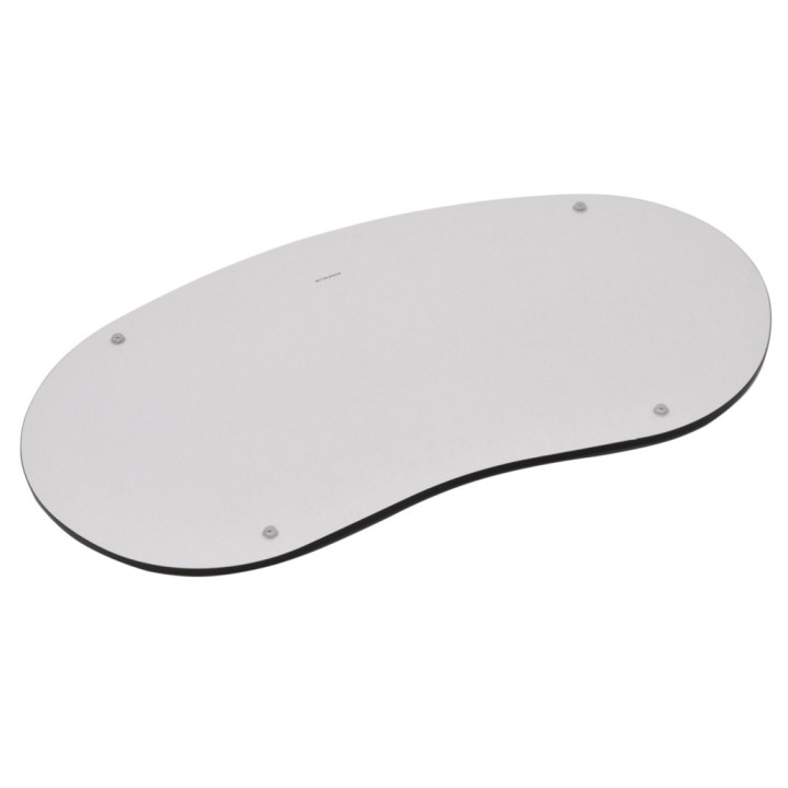 Folding promotional counter with shelf for trade show booth