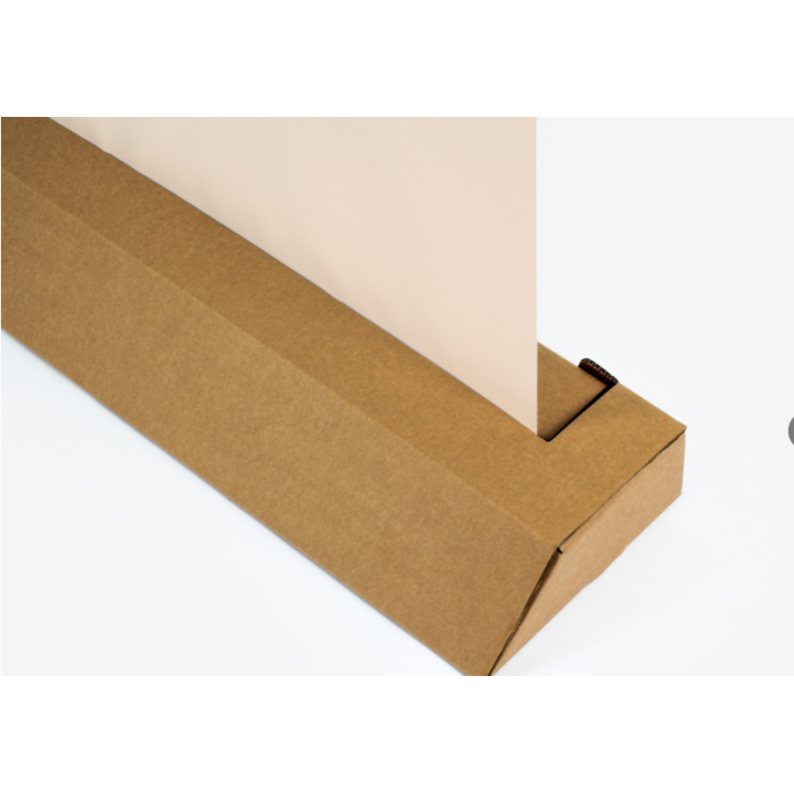 Cardboard roll-up banner 78.5 × 200 cm – Customizable eco-friendly kak