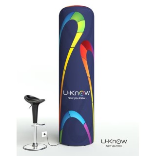 Captair 60 Auto L – Inflatable advertising column with integrated inflator 60 (L) x 60 (W) x 220 (H)