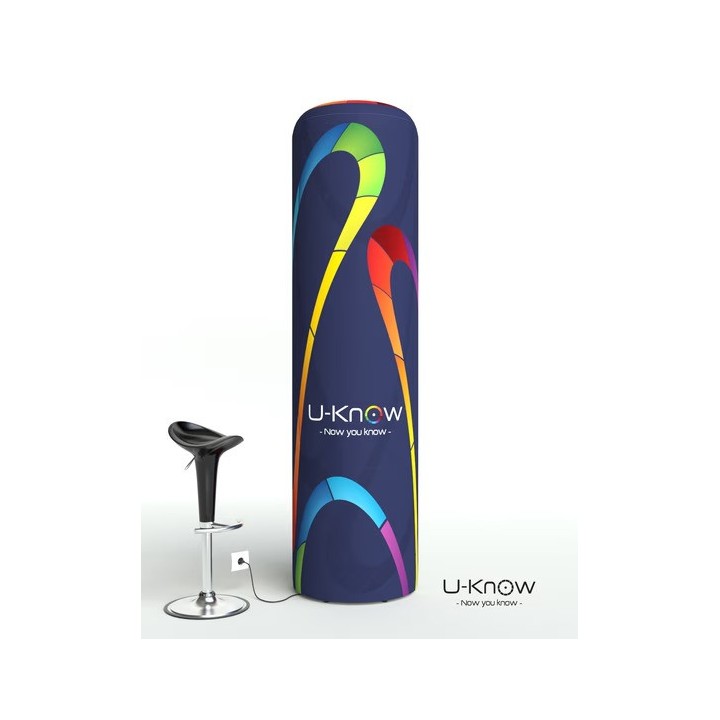 Captair 60 Auto L – Inflatable advertising column with integrated inflator 60 (L) x 60 (W) x 220 (H)
