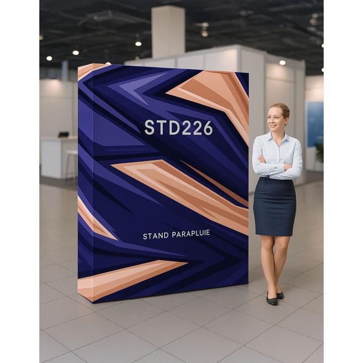 Velcro-umbrella stand STD 226–Customizable 230 x 230 cm photo backdrop
