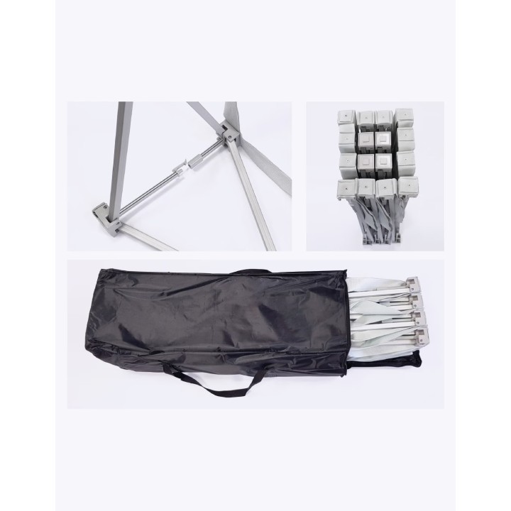 Velcro-umbrella stand STD 226–Customizable 230 x 230 cm photo backdrop