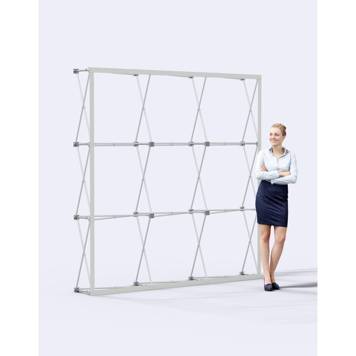 Velcro-umbrella stand STD 226–Customizable 230 x 230 cm photo backdrop