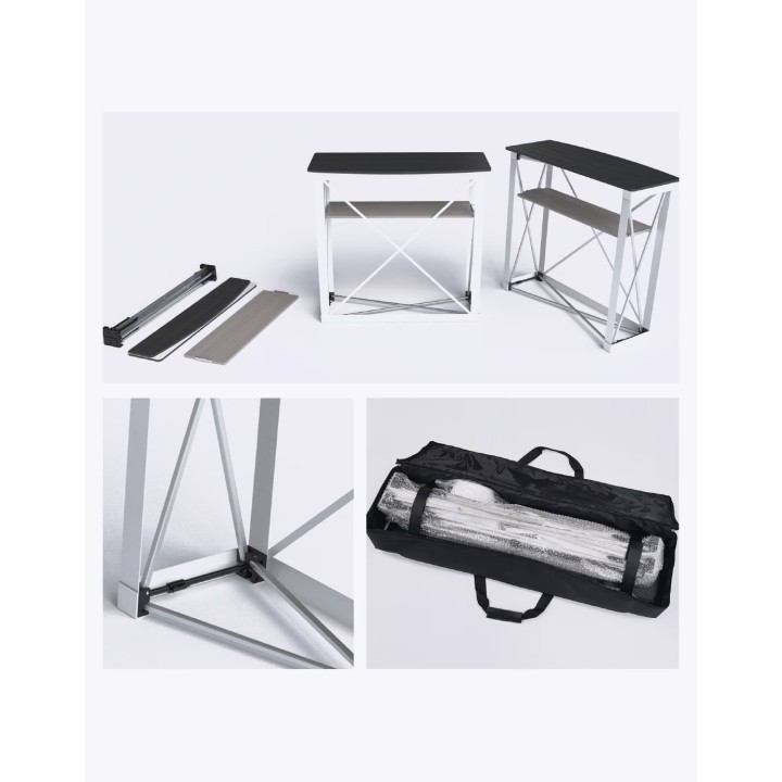 Comptoir d’accueil Bar Velcro–Stand pliable personnalisable aluminium