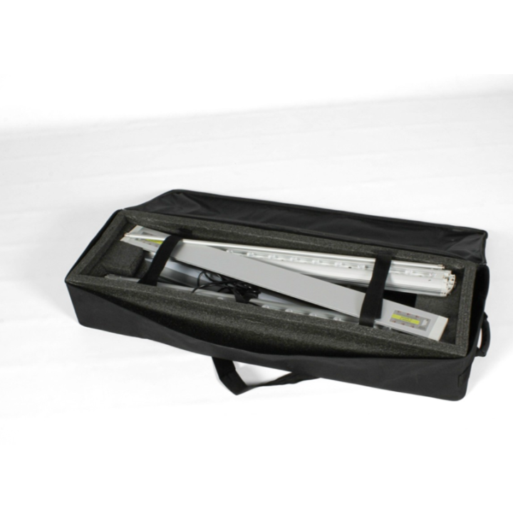 Custom LED light totem – Easy-to-assemble pop-up stand