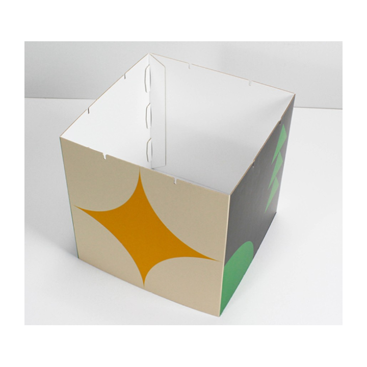Customizable cardboard stackable totem