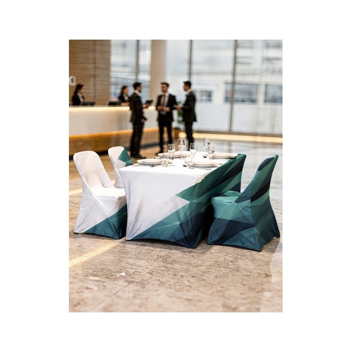 Customizable 180cm folding table for stands and events