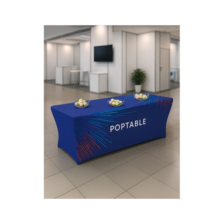 Customizable 180cm folding table for stands and events