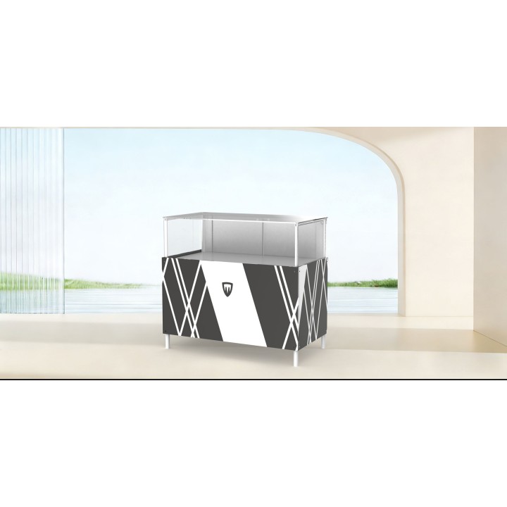 Portable plexiglass display case - Expo stand