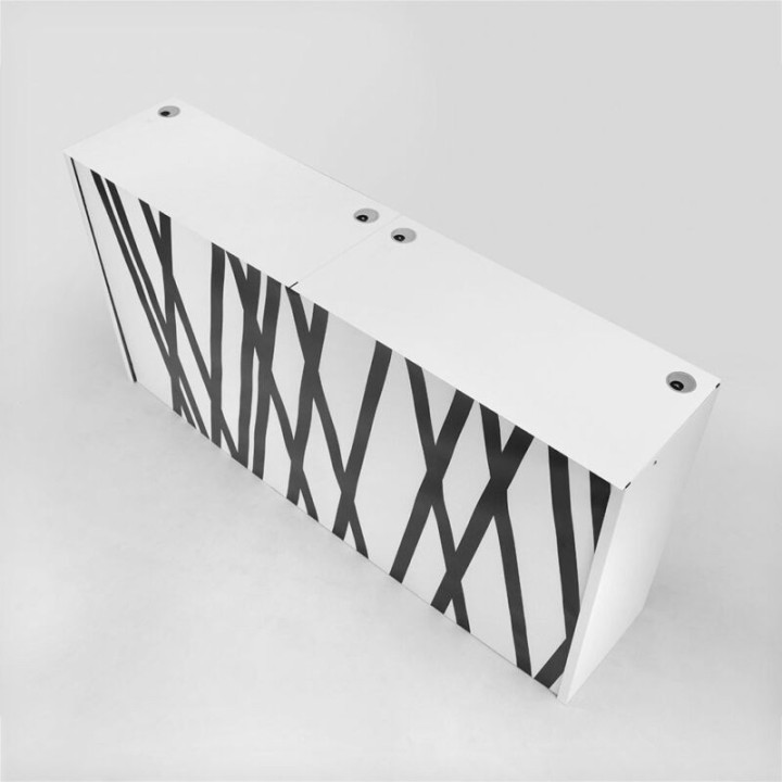 Desk modular Scudo portátil para ferias y eventos