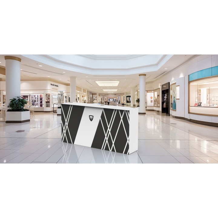 Desk modulaire Scudo portable pour salons et expositions