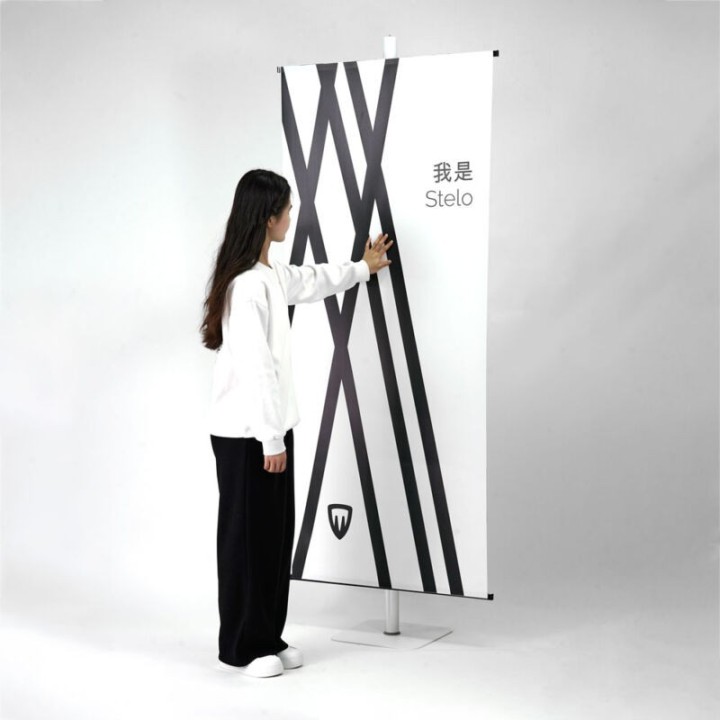 Support Graphique Tendu Portable | Stand Textile Salon Professionnel | Stand Expo