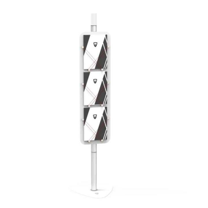 Portable Plexo brochure holder for exhibitions and events