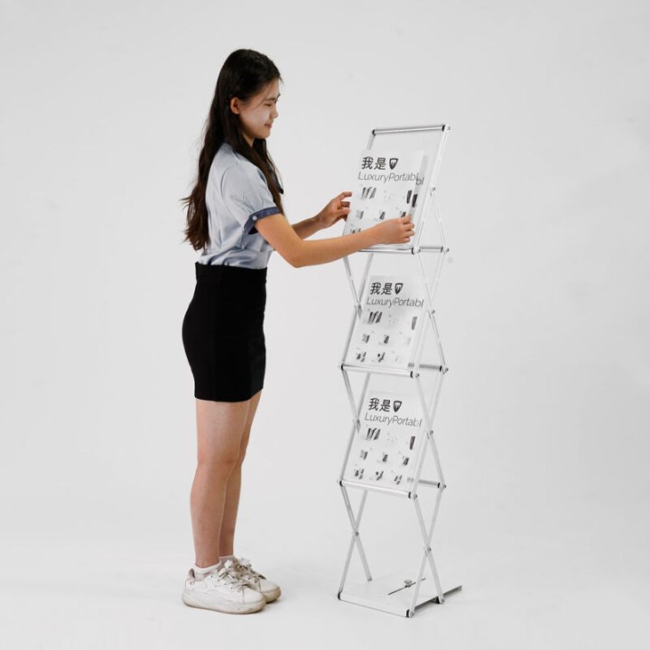 Zigo Portable Textile Stand | Trade Show Fabric Display | Stand Expo