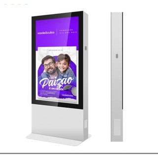 Borne affichage dynamique extérieure 43’’ avec recharge EV – OD43AFA-EV